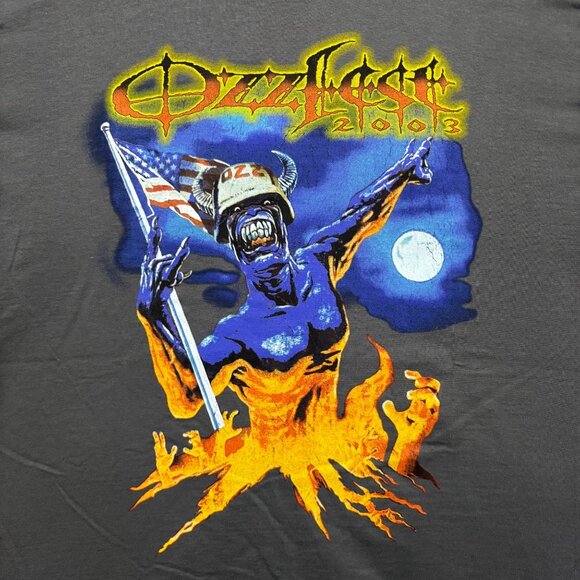 Ozzy Ozbourne Ozzfest 2003 Heavy Metal Festival Tour Tee XL - Picture 2 of 5